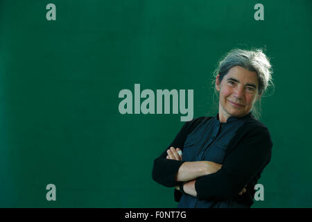 Edimburgo. Regno Unito. 19 Agosto. Edinburgh International Book Festival. Giorno 4 Edinburgh International Book Festival si svolge a Charlotte Square Gardens.Nella foto Debi Hornby, Scottish autore e illustratore di libri per bambini. © Credit: pak@ Mera/Alamy Live News Foto Stock