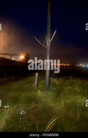 Port Talbot steel works, South Wales, Regno Unito. Foto Stock