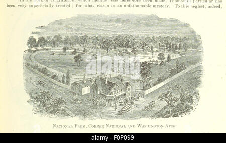Questa immagine, tratta dalla pagina 31 della "Guida della città di Milwaukee", fornisce una panoramica storica di Milwaukee, compresi i suoi insediamenti e gli eventi culturali. La guida include illustrazioni di importanti luoghi di interesse e festival locali come la fiera statale e il Sangerfest. Foto Stock