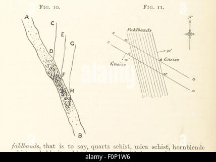 Immagine tratta da pagina 46 di "Un libro di testo di minerali e pietre minerarie", con illustrazioni relative all'estrazione di minerali e pietre. Il libro tratta gli aspetti tecnici e storici delle pratiche minerarie. Foto Stock