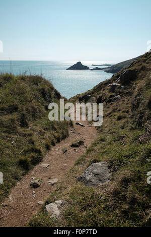 Herm Island si trova a poca distanza dalla costa di Guernsey Foto Stock