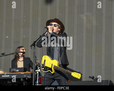 Beck effettuando in corrispondenza di Barclaycard British Summer Time in concerti in Hyde Park. Dotato di: Beck, Beck Hansen dove: Londra, Regno Unito quando: 18 Giu 2015 Foto Stock