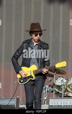 Beck effettuando in corrispondenza di Barclaycard British Summer Time in concerti in Hyde Park. Dotato di: Beck, Beck Hansen dove: Londra, Regno Unito quando: 18 Giu 2015 Foto Stock