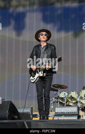 Beck effettuando in corrispondenza di Barclaycard British Summer Time in concerti in Hyde Park. Dotato di: Beck, Beck Hansen dove: Londra, Regno Unito quando: 18 Giu 2015 Foto Stock