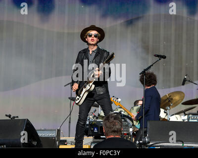 Beck effettuando in corrispondenza di Barclaycard British Summer Time in concerti in Hyde Park. Dotato di: Beck, Beck Hansen dove: Londra, Regno Unito quando: 18 Giu 2015 Foto Stock