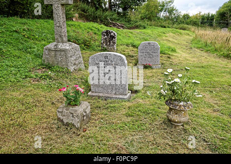 Pietra tombale di Albert Nash a Imber cimitero Foto Stock