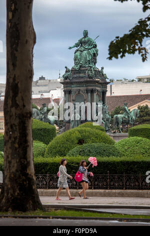 La Maria Theresa monumento, Vienna, Austria Foto Stock