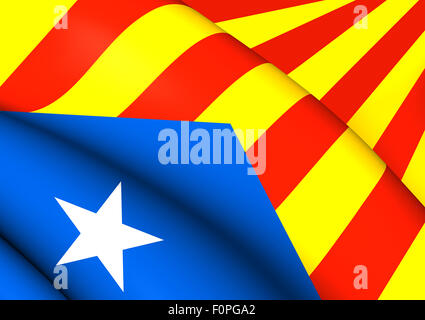 Estelada Blue Flag. Close up. Foto Stock