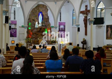Nostra Signora di Lourdes Tamil Chiesa cattolica in Little India di Singapore Foto Stock