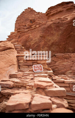 Wupatki National Monument vicino a Flagstaff, in Arizona, Stati Uniti d'America Foto Stock