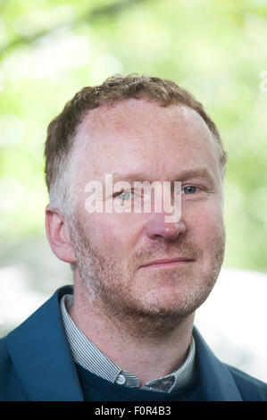 Artista Nathan Coley che compaiono all'Edinburgh International Book Festival Foto Stock