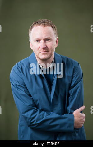 Artista Nathan Coley che compaiono all'Edinburgh International Book Festival Foto Stock