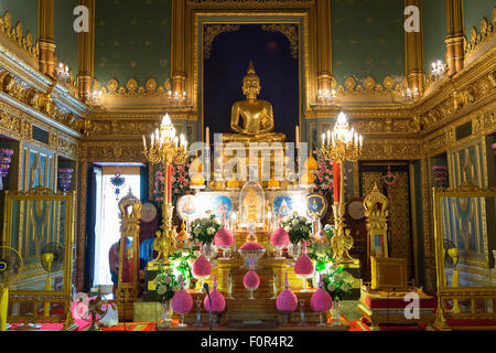 Thailandia, Bangkok, Wat Ratchabophit Foto Stock