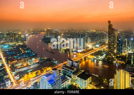 Thailandia, Bangkok skyline Foto Stock