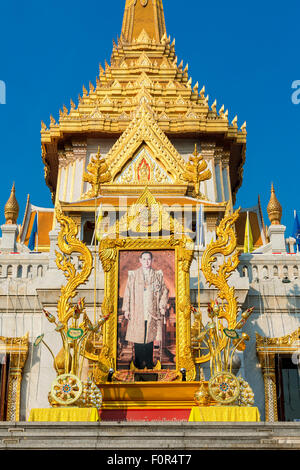 Thailandia, Bangkok, Wat Traimit, Tempio del Buddha d'Oro Foto Stock