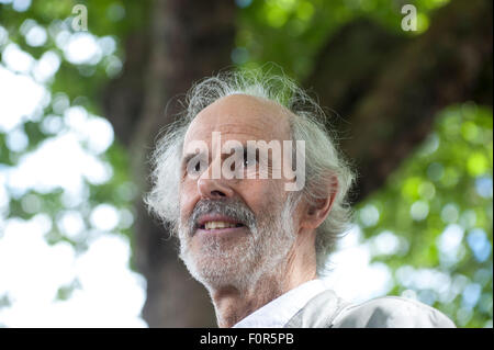 Scrittore di viaggi Patrick Richardson, figurante al Edinburgh International Book Festival 2014. Edinburgh, Regno Unito. Foto Stock