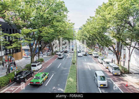 Vista generale di Omotesando,Tokyo Giappone Foto Stock