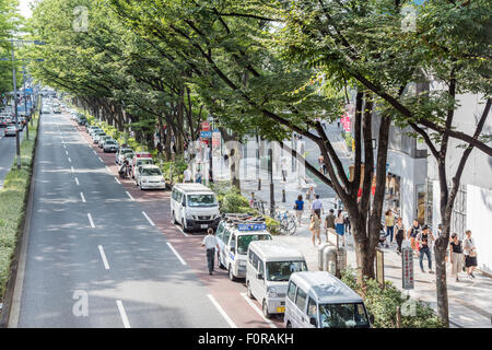 Vista generale di Omotesando,Tokyo Giappone Foto Stock