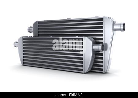 Auto intercooler (fatto in 3d, su sfondo bianco) Foto Stock