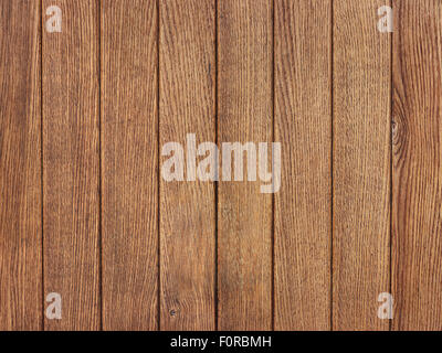 Close up shot of a wooden door providing interesting and authentic wooden texture for the designer to use as a background image. Foto Stock