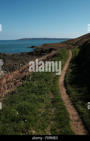 Herm Island si trova a poca distanza dalla costa di Guernsey Foto Stock