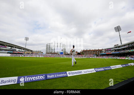 Londra, Regno Unito. 20 agosto 2015. Ceneri Investec 5a prova. Tra Inghilterra e Australia. Una vista generale di giocare al Kia credito Ovale: Azione Plus sport/Alamy Live News Foto Stock