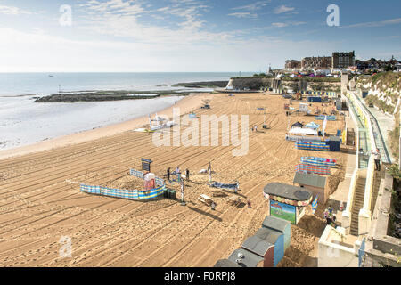 Viking Bay a Broadstairs nel Kent. Foto Stock