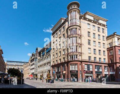 Cafe cultura in Brunswick Street Glasgow Scozia Scotland Foto Stock