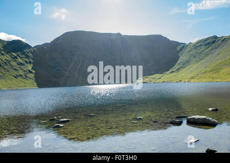 Red tarn di fronte Helvellyn Foto Stock