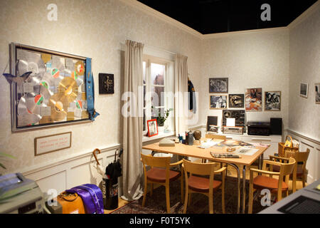 ABBA il museo una mostra interattiva con gruppo pop ABBA a Stoccolma, in Svezia, in Scandinavia, Europa Foto Stock