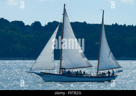 Barca a vela, Marie H frangiflutti Reed Park, Maine Foto Stock