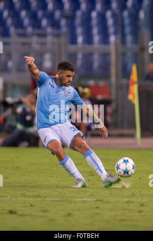 Mauricio (Lazio), 18 agosto 2015 - Calcio : UEFA Champions League Play-Off gamba 1° match tra SS Lazio 1-0 Bayer 04 Leverkusen allo Stadio Olimpico di Roma, Italia. (Foto di Maurizio Borsari/AFLO) Foto Stock