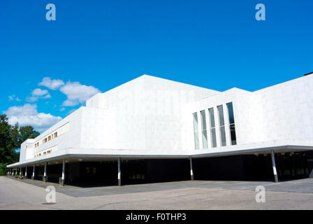 Finlandia-talo, Finlandia Hall (1971-1975), eventi e sala concerti, progettato da Alvar Aalto, Helsinki, Finlandia, Europa Foto Stock