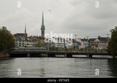 Limmat a Zurigo Svizzera Foto Stock