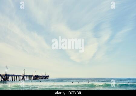 Venezia Pier, Venice Beach, Los Angeles, Califonia Foto Stock