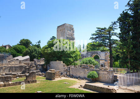 Il teatro romano a Arles Francia Foto Stock