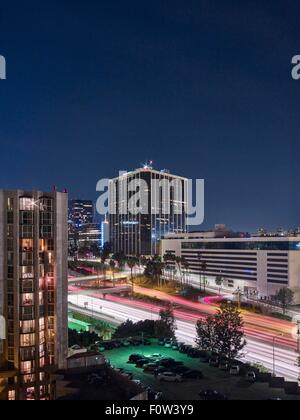 Il quartiere finanziario, il centro cittadino di Los Angeles, California, Stati Uniti d'America Foto Stock