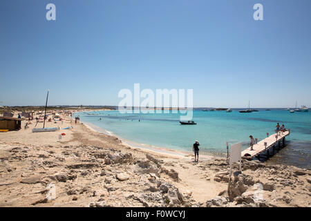 Isola di Formentera del cappotto di Ibiza, Spagna Foto Stock