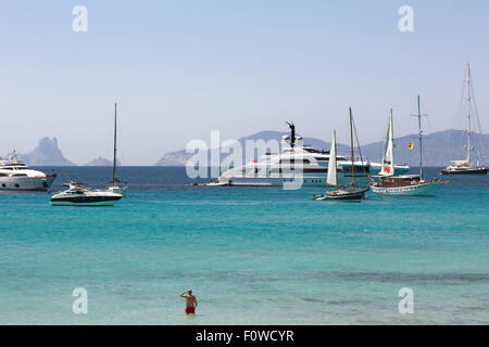 Isola di Formentera del cappotto di Ibiza, Spagna Foto Stock