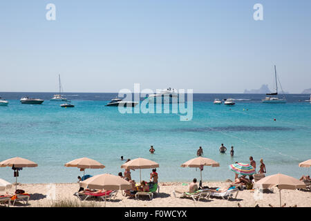 Isola di Formentera del cappotto di Ibiza, Spagna Foto Stock