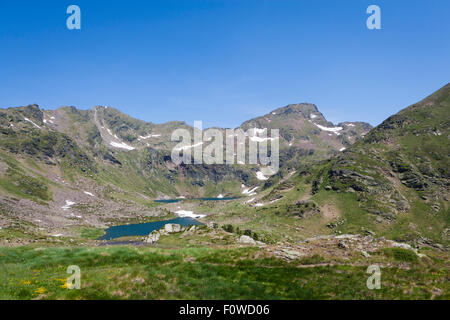 Pirenei in luglio Foto Stock
