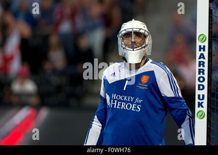 Lee Valley, Londra, Regno Unito. 21 Ago, 2015. Unibet EuroHockey Championships Day 1. Inghilterra v Russia. Credito: Simon Balson/Alamy Live News Foto Stock