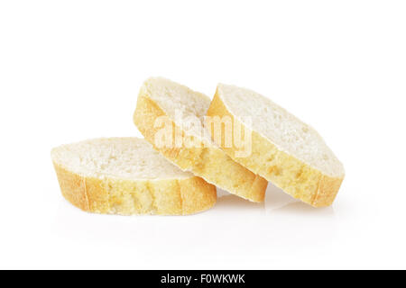 Tre baguette francese fette Foto Stock