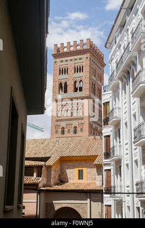 Torre del Salvador, Teruel, Aragona, Spagna Foto Stock