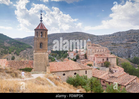 Chiesa di Santa Maria e Sal Salvador cattedrale in Albarracín, Teruel, Aragona, Spagna Foto Stock