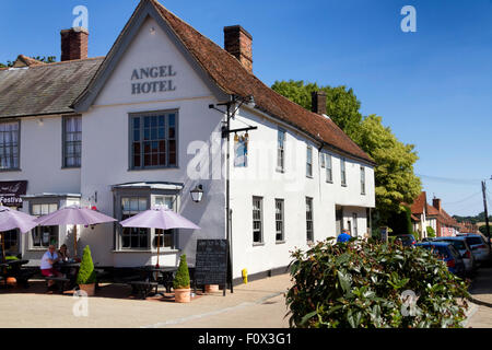 L'Hotel Angel, luogo di mercato, Lavenham, Suffolk, Regno Unito Foto Stock