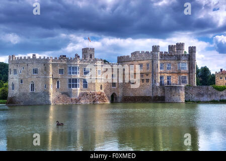 Il Castello di Leeds, Maidstone Kent, England, Regno Unito Foto Stock