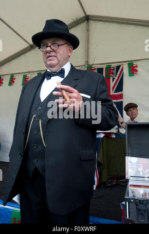 1940s weekend a Llandrindod Wells, Powys, Agosto 2015 Foto Stock