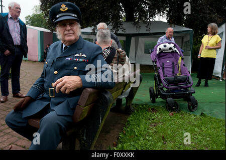 1940s weekend a Llandrindod Wells, Powys, Agosto 2015 Foto Stock