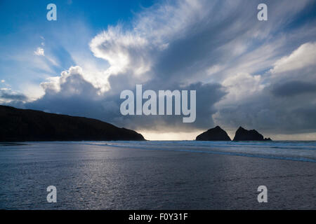 Perranporth Beach, Perrenporth, Cornwall, Sud Ovest,UK Foto Stock